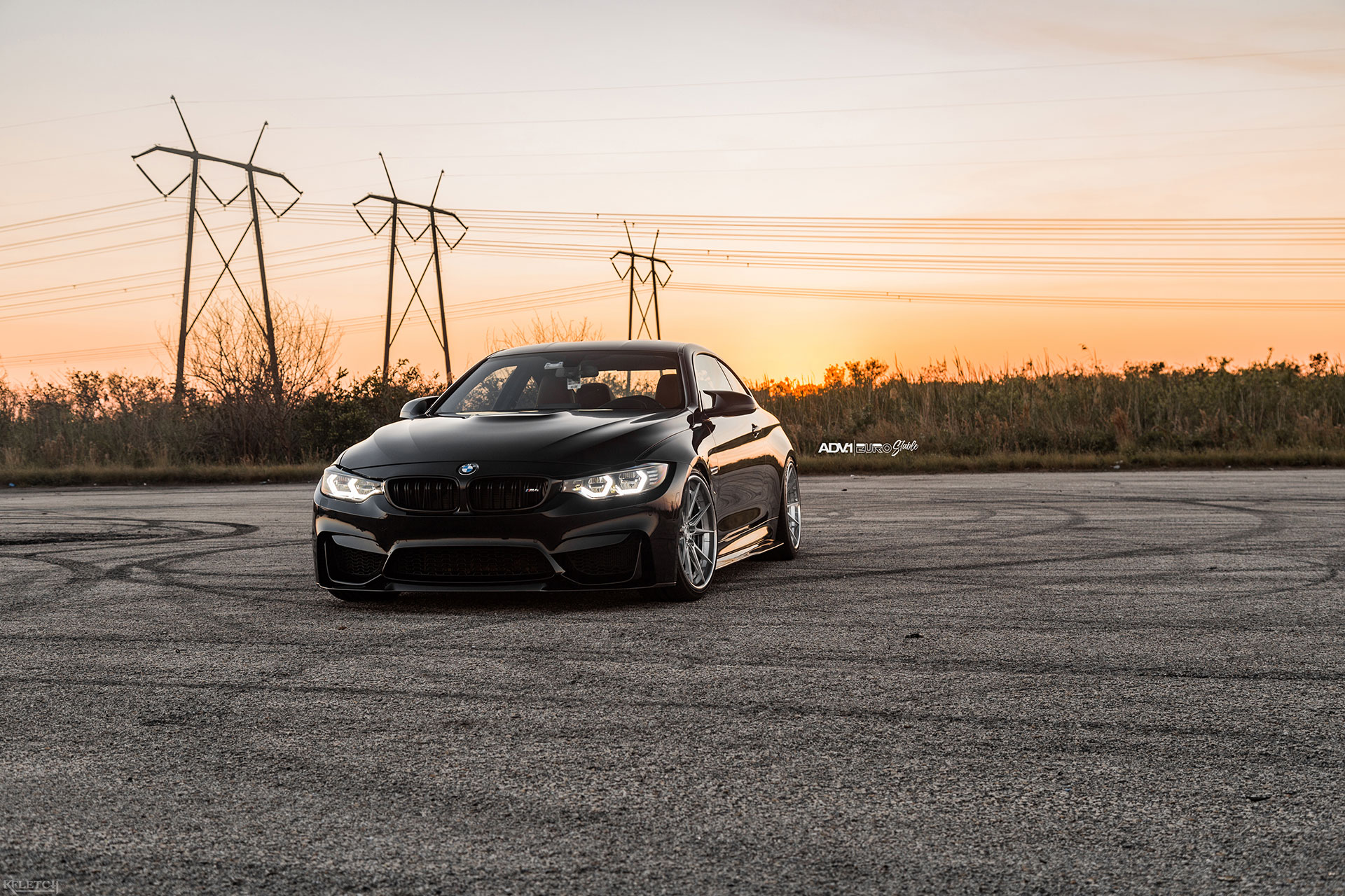 Black Sapphire Metallic F82 BMW M4 with ADV Wheels (4)