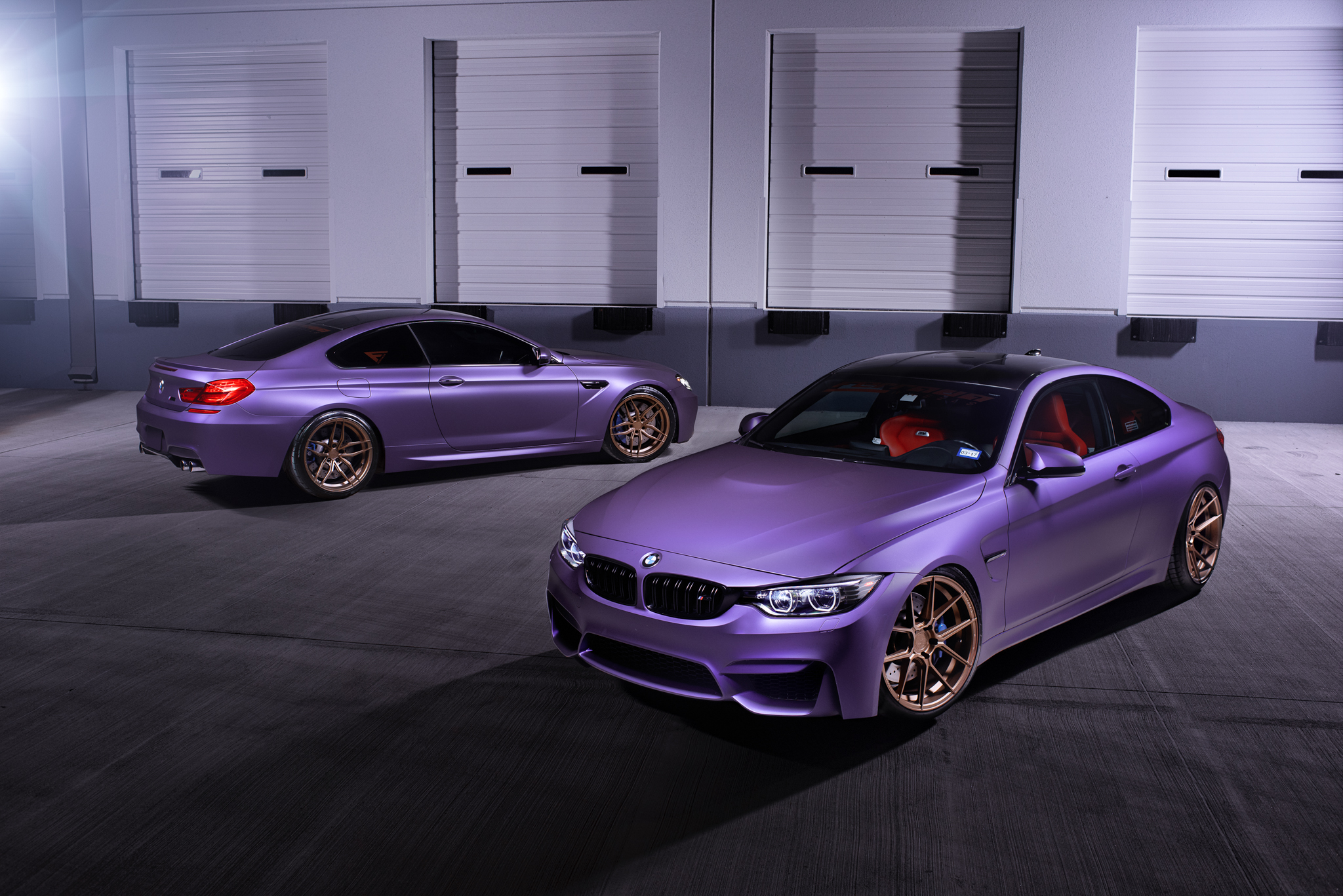 BMW M4 & M6 in Matte Purple (2)