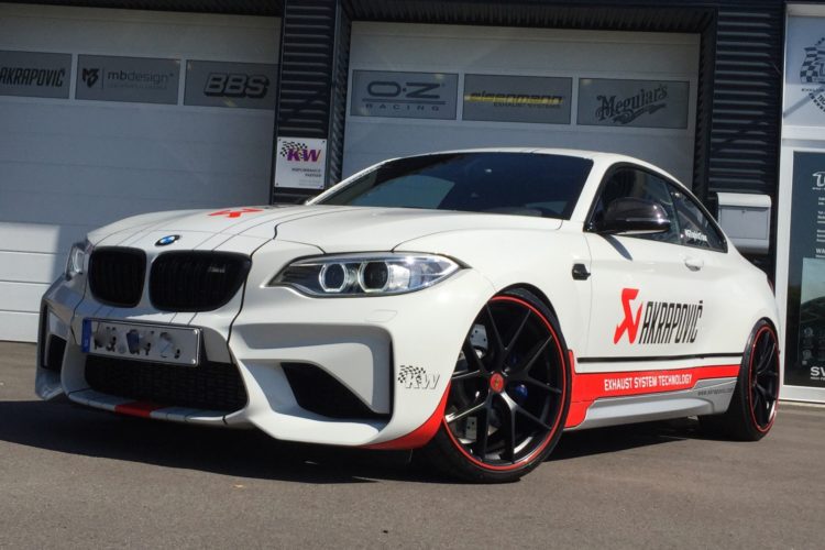 F22 BMW M2 Akrapovic exhaust