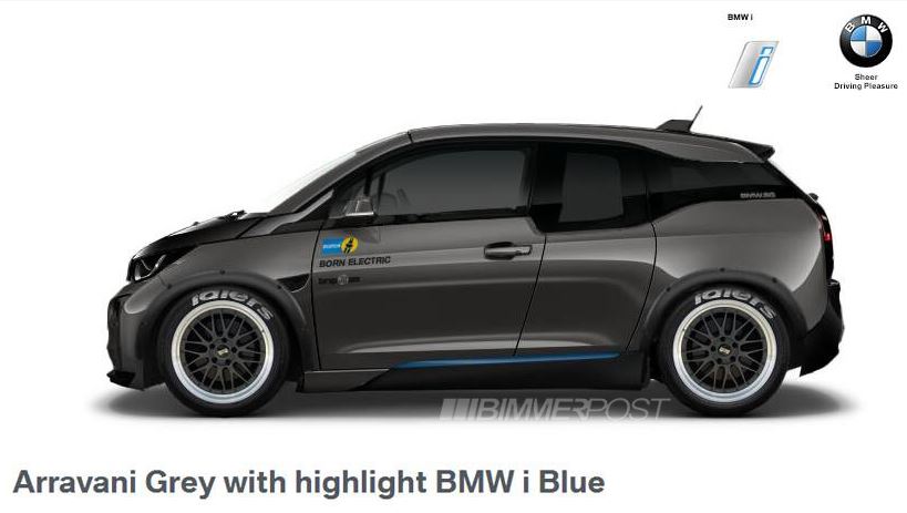 Tuned BMW i3 rendering